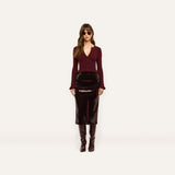 L'AGENCE - Makena Sequin Pencil Skirt