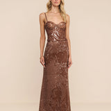 L'AGENCE - Zeta Sequin Maxi Skirt