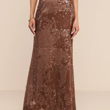 L'AGENCE - Zeta Sequin Maxi Skirt
