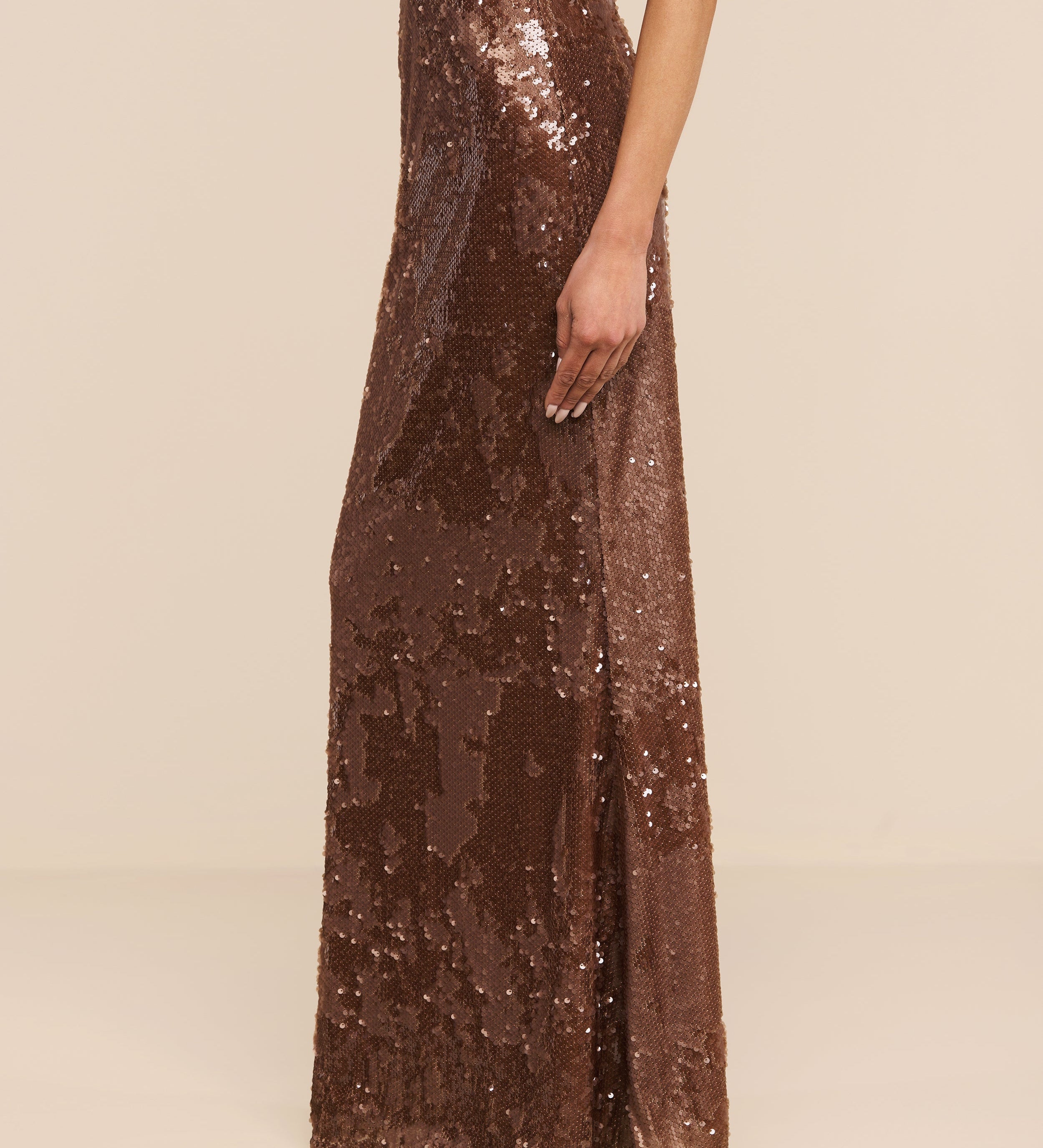 L'AGENCE - Zeta Sequin Maxi Skirt
