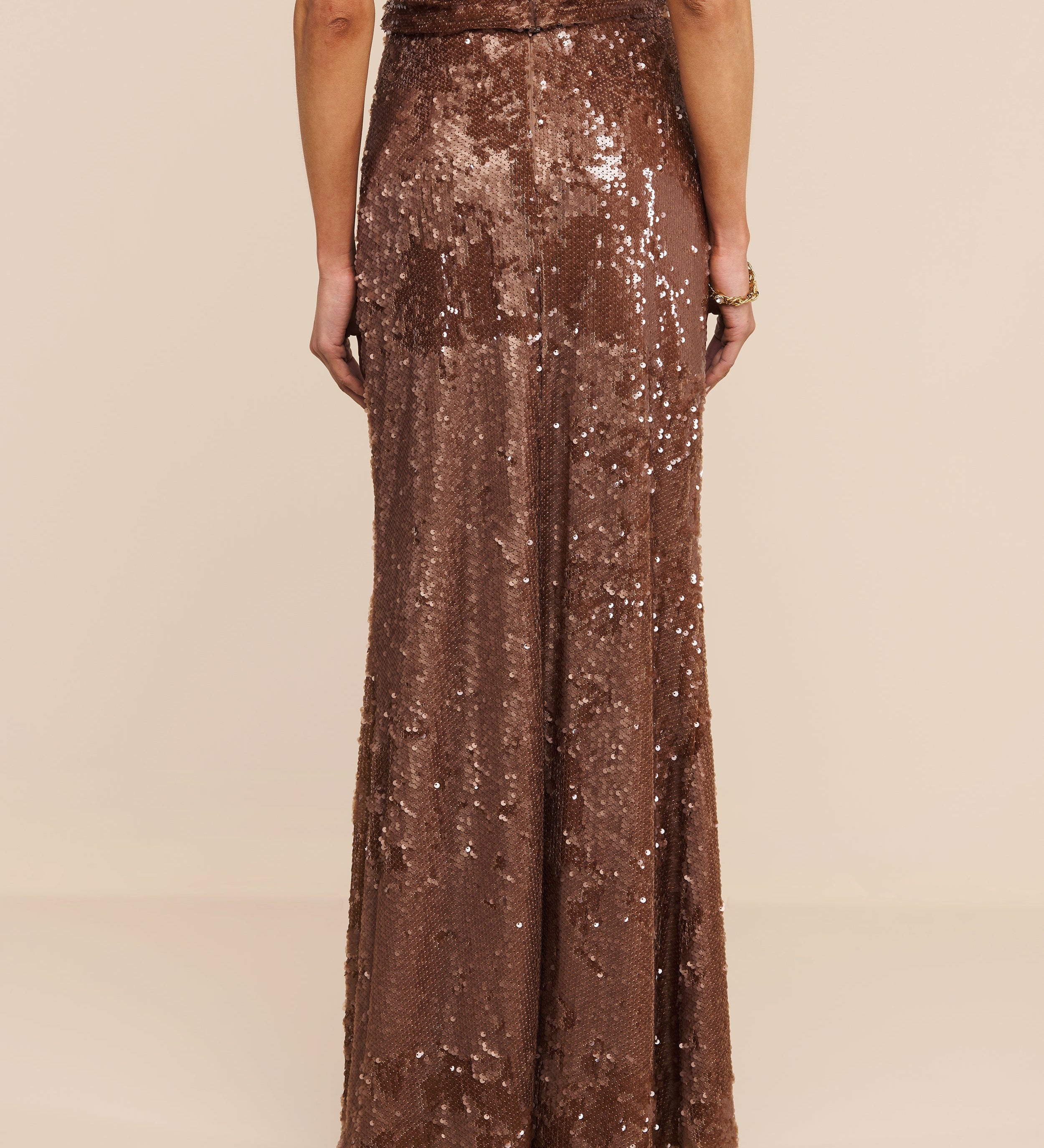 L'AGENCE - Zeta Sequin Maxi Skirt