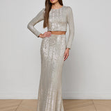 L'AGENCE - Zeta Sequin Maxi Skirt