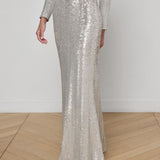 L'AGENCE - Zeta Sequin Maxi Skirt