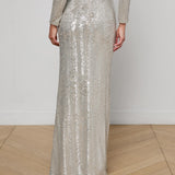 L'AGENCE - Zeta Sequin Maxi Skirt
