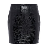 L'AGENCE - Gerard Croc-Embossed Mini Skirt