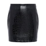 L'AGENCE - Gerard Croc - Embossed Mini Skirt