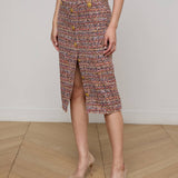 L'AGENCE - Tai Tweed Midi Skirt
