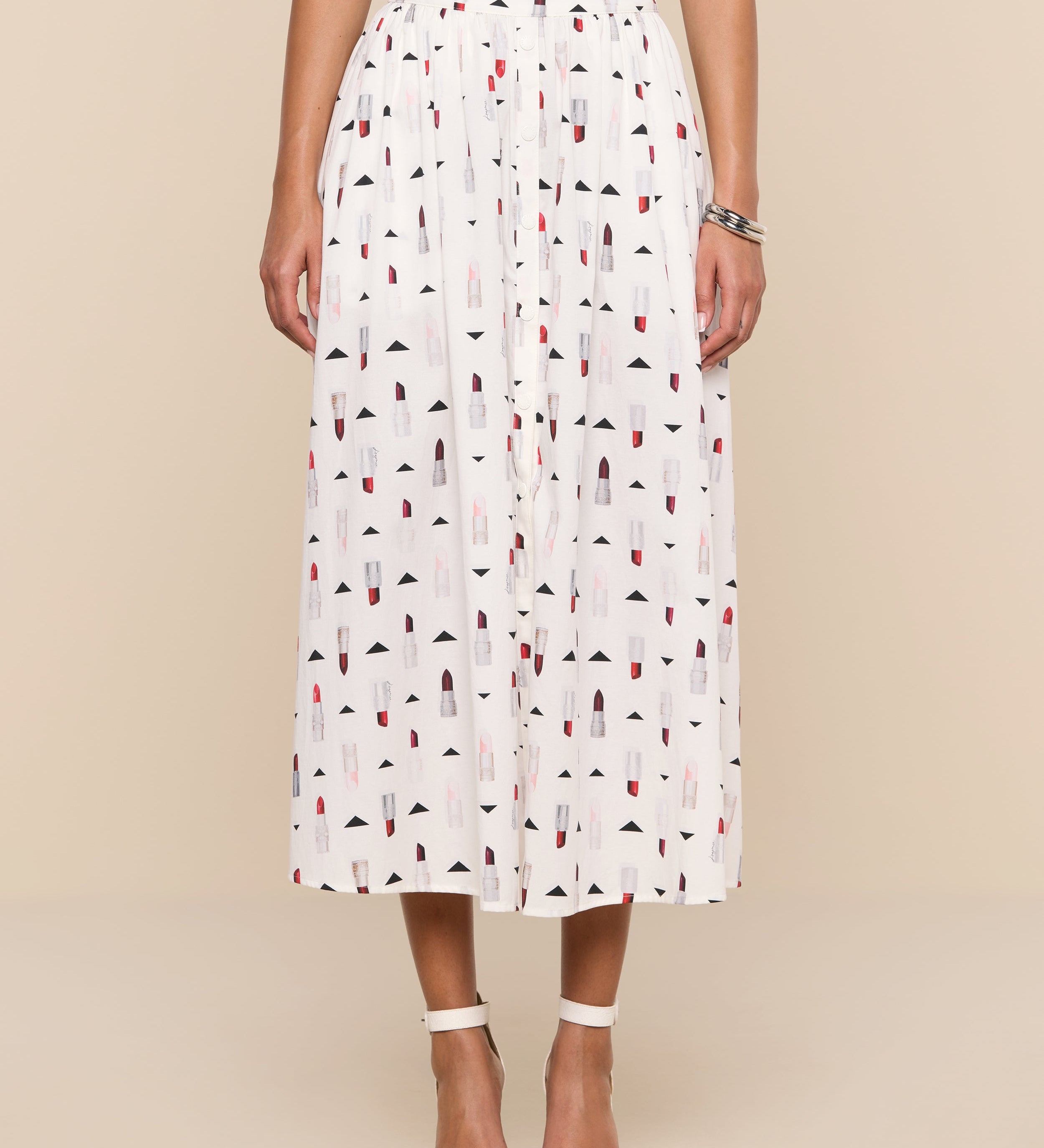 L'AGENCE - Seina Poplin Midi Skirt