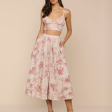 L'AGENCE - Seina Linen Midi Skirt