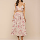 L'AGENCE - Seina Linen Midi Skirt