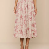 L'AGENCE - Seina Linen Midi Skirt