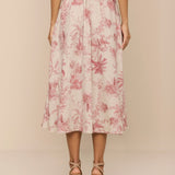 L'AGENCE - Seina Linen Midi Skirt