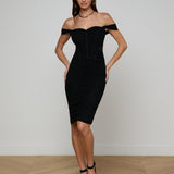 L'AGENCE - Isodora Mesh Midi Skirt