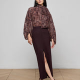 L'AGENCE - Maceline Pinstriped Maxi Skirt