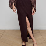 L'AGENCE - Maceline Pinstriped Maxi Skirt