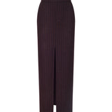 L'AGENCE - Maceline Pinstriped Maxi Skirt