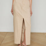 L'AGENCE - Maceline Pinstriped Maxi Skirt