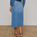 L'AGENCE - Kathleen Denim Midi Skirt