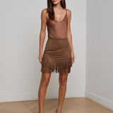 L'AGENCE - Lyle Vegan Suede Mini Skirt