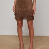 L'AGENCE - Lyle Vegan Suede Mini Skirt