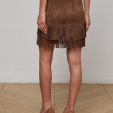L'AGENCE - Lyle Vegan Suede Mini Skirt