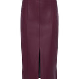 L'AGENCE - Arlette Vegan Leather Midi Skirt