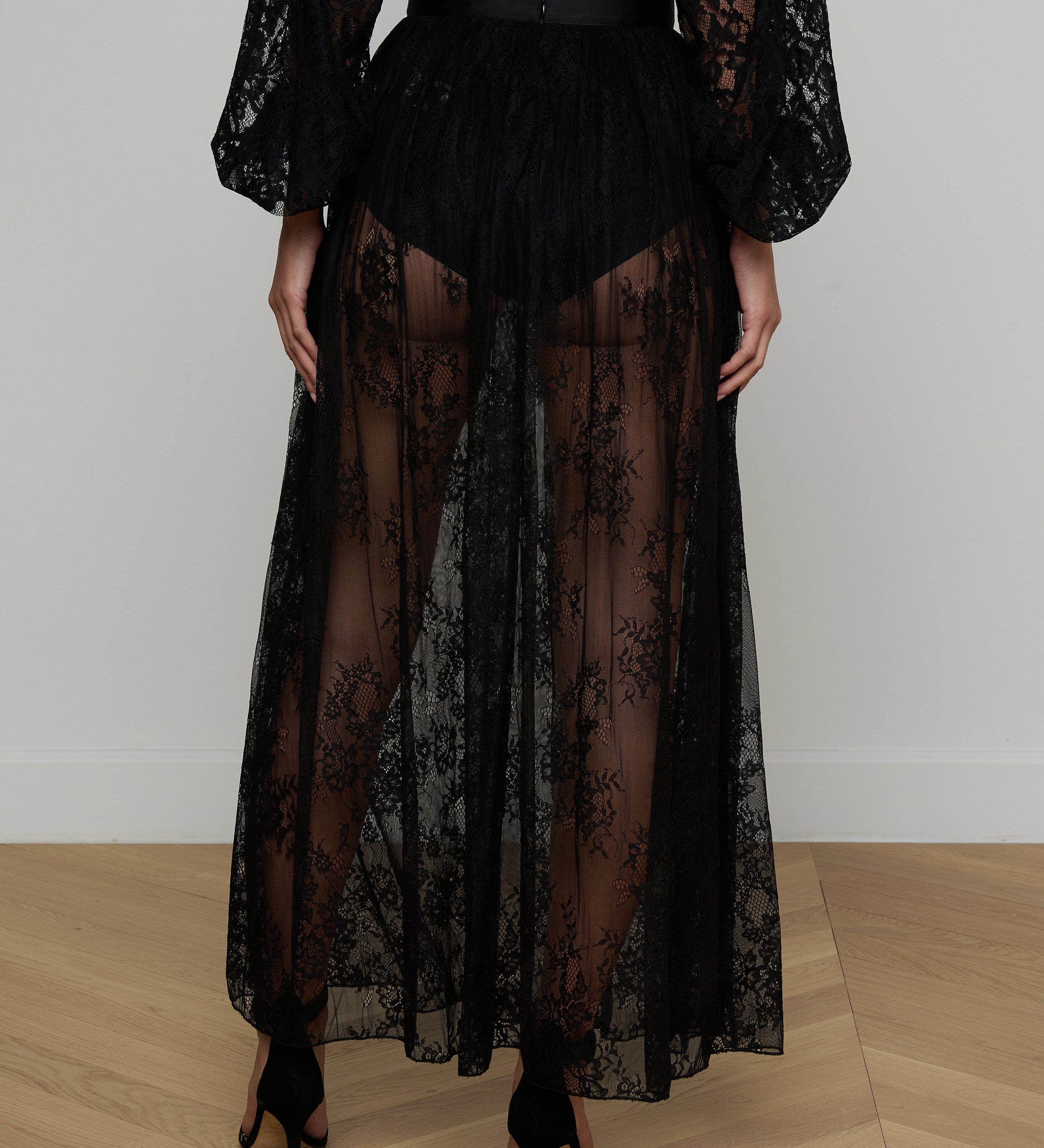 L'AGENCE - Alona Lace Maxi Skirt
