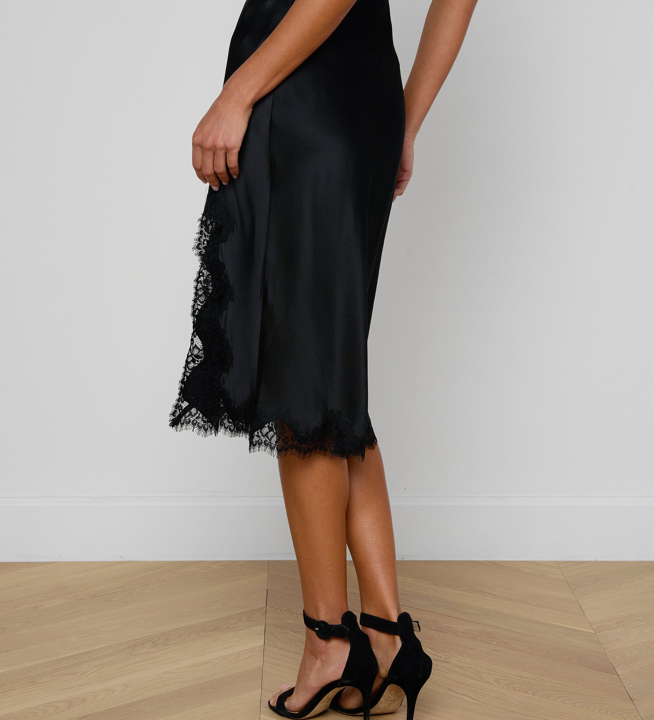 L'AGENCE - Tico Silk Lace Skirt