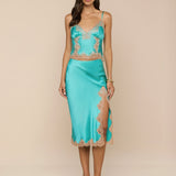 L'AGENCE - Tico Silk Lace Skirt