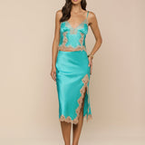 L'AGENCE - Tico Silk Lace Skirt
