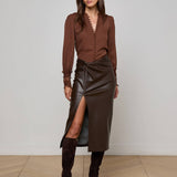 L'AGENCE - Lilou Vegan Leather Skirt