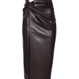 L'AGENCE - Lilou Vegan Leather Skirt