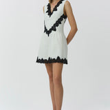 Simkhai - Minna Cotton Faille Lace Mini Dress