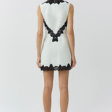 Simkhai - Minna Cotton Faille Lace Mini Dress