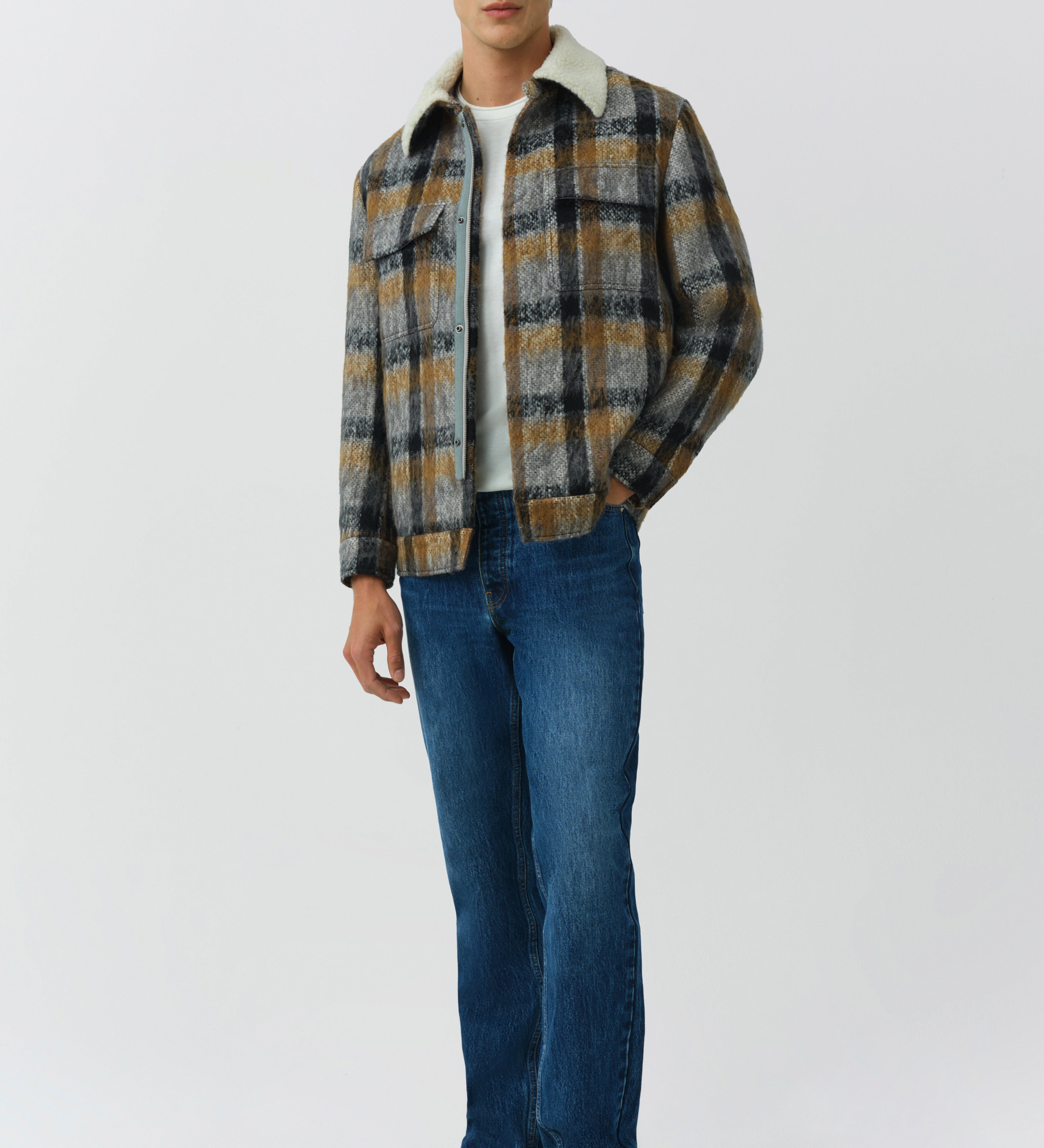 Simkhai - Ford Plaid Trucker Jacket