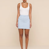 L'AGENCE - Vera Pinstriped Mini Skirt