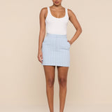L'AGENCE - Vera Pinstriped Mini Skirt