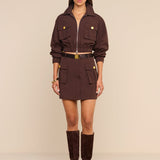 L'AGENCE - Norene Nylon Mini Skirt