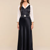 L'AGENCE - Vespera Suspender Maxi Skirt