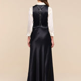 L'AGENCE - Vespera Suspender Maxi Skirt
