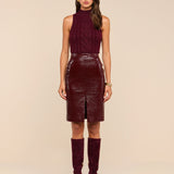 L'AGENCE - Violetta Vegan Leather Skirt