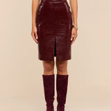 L'AGENCE - Violetta Vegan Leather Skirt
