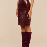 L'AGENCE - Violetta Vegan Leather Skirt