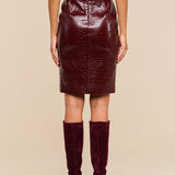 L'AGENCE - Violetta Vegan Leather Skirt