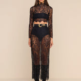 L'AGENCE - Raymonde Lace Maxi Skirt