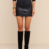 L'AGENCE - Arlena Vegan Leather Mini Skirt