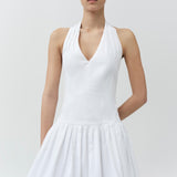Simkhai - Brooke Cotton Halter Mini Dress