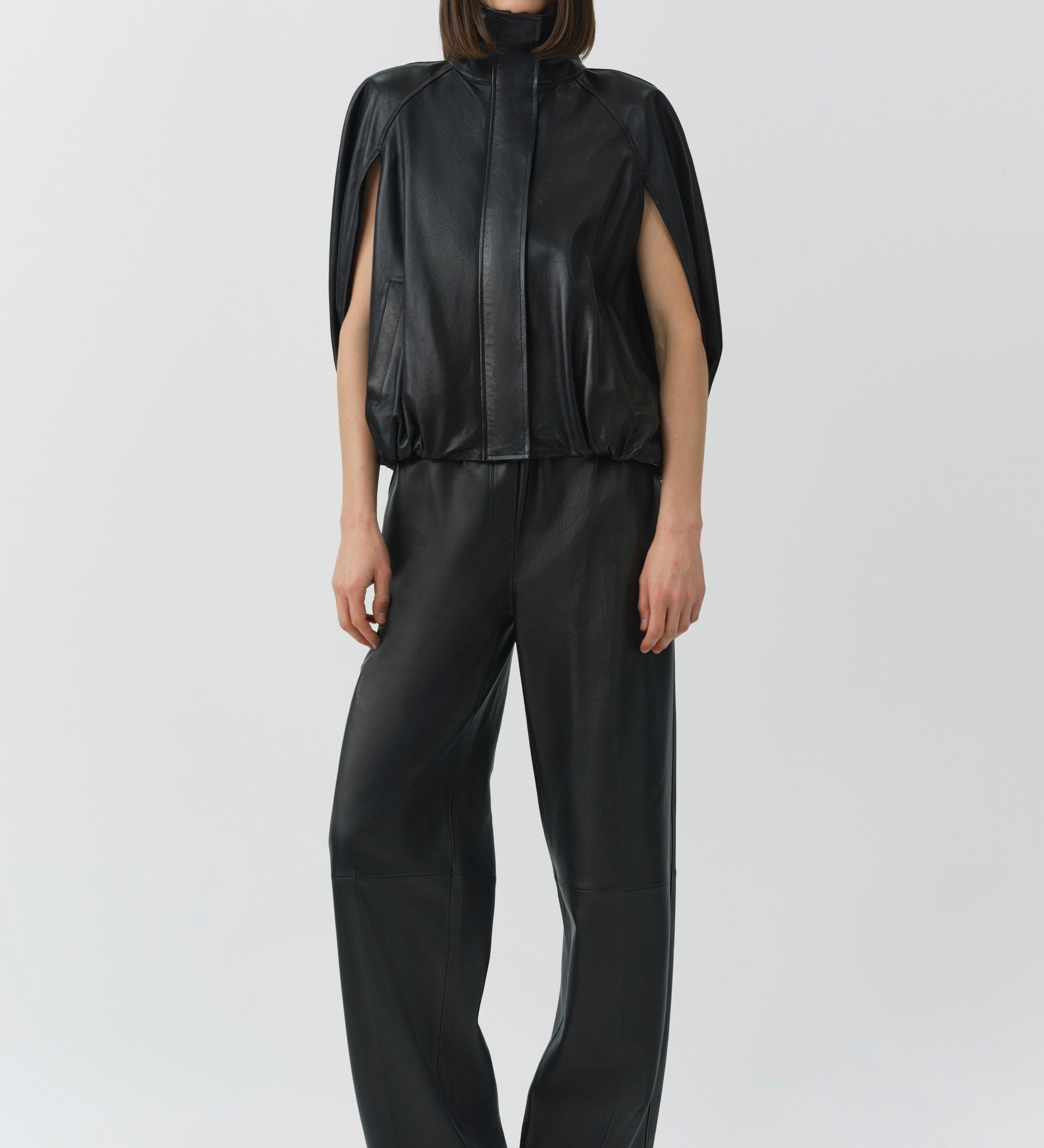 Simkhai - Jada Leather Cape Jacket