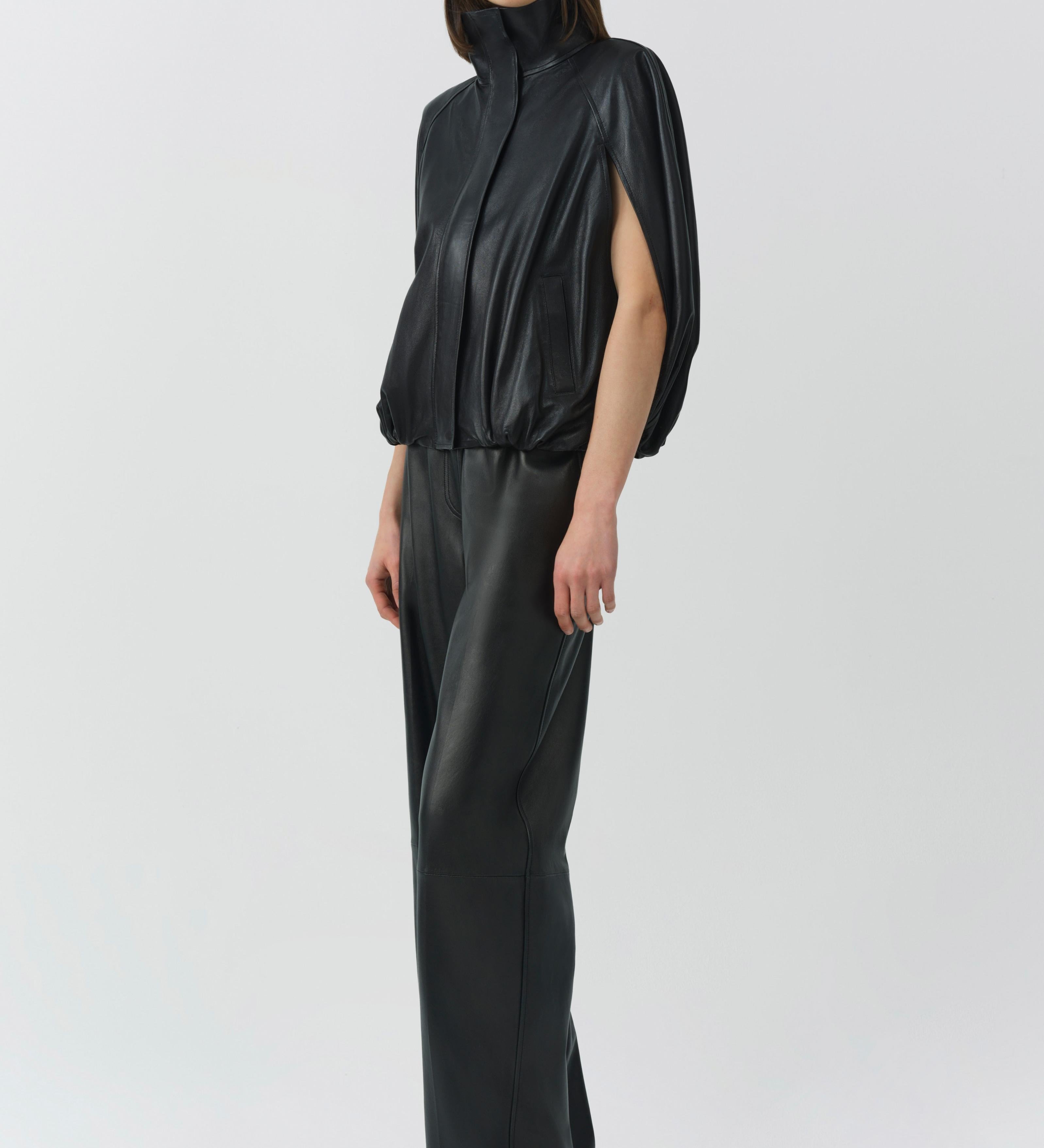 Simkhai - Jada Leather Cape Jacket
