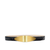 L'AGENCE - Maroux Croc - Embossed Leather Belt